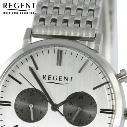 Regent Herren Armbanduhr Analog Metallarmband silber UR1151500