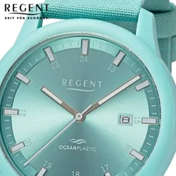 Regent Herren Armbanduhr Analog Nylonarmband blau weiß URBA736