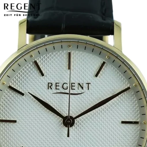 Regent Herren Armbanduhr Analog Lederarmband schwarz UR1011585