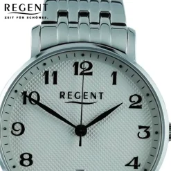 Regent Herren Armbanduhr Analog Metallarmband silber UR1011587