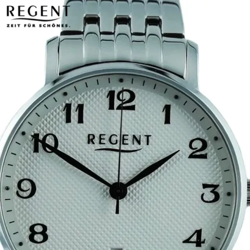 Regent Herren Armbanduhr Analog Metallarmband silber UR1011587