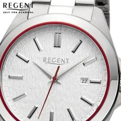 Regent Herren Armbanduhr Analog Metallarmband silber URBA813