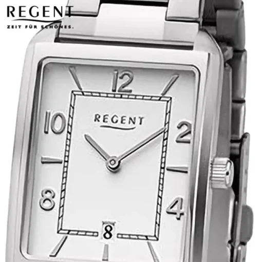 Regent Herren Armbanduhr Analog Metallarmband silber URF1290