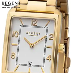 Regent Herren Armbanduhr Analog Metallarmband gold URF1291