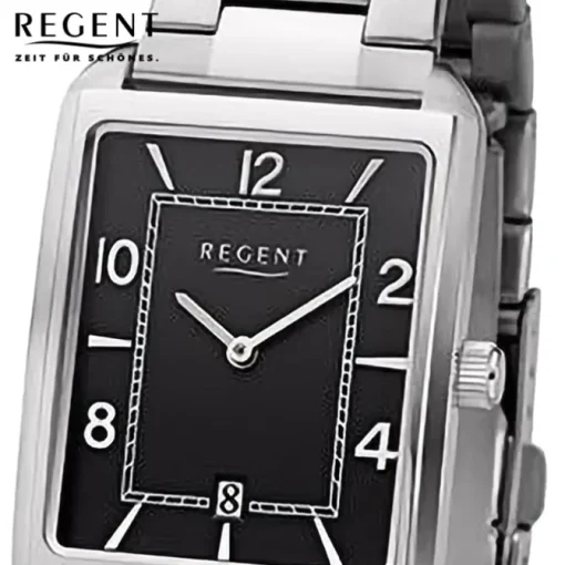 Regent Herren Armbanduhr Analog Metallarmband silber URF1292