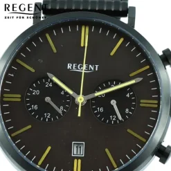 Regent Herren Armbanduhr Analog Metallarmband schwarz UR1152503