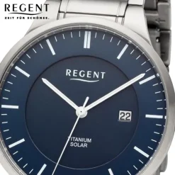 Regent Herren Armbanduhr Analog Metallarmband silber URBA710