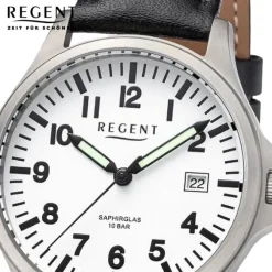 Regent Herren Armbanduhr Analog Lederarmband schwarz UR1092567