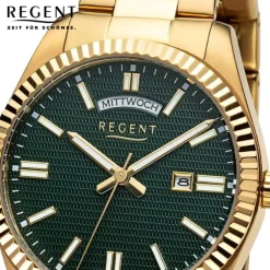 Regent Herren Armbanduhr Analog Metallarmband gold UR1142587