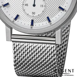 Regent Herren Armbanduhr Analog Metallarmband silber URBA533
