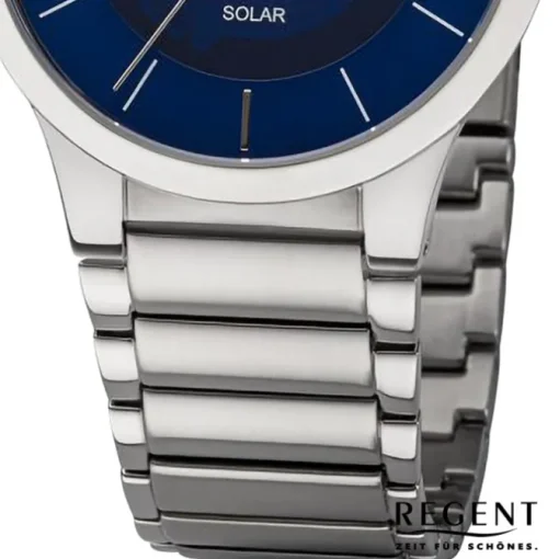 Regent Herren Armbanduhr Analog Metallarmband silber URBA724