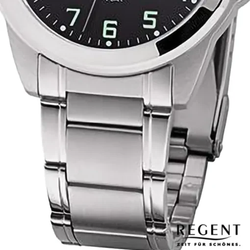 Regent Herren Armbanduhr Analog Metallarmband silber URF1283