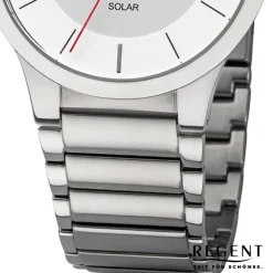 Regent Herren Armbanduhr Analog Metallarmband silber URBA725