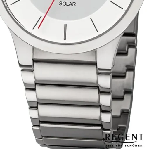 Regent Herren Armbanduhr Analog Metallarmband silber URBA725