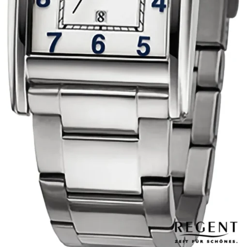 Regent Herren Armbanduhr Analog Metallarmband silber URF1523