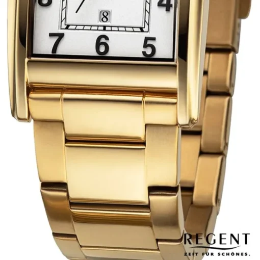Regent Herren Armbanduhr Analog Metallarmband gold URF1524