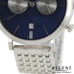 Regent Herren Armbanduhr Analog Metallarmband silber UR1150599