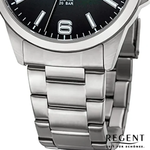 Regent Herren Armbanduhr Analog Metallarmband silber URF1529