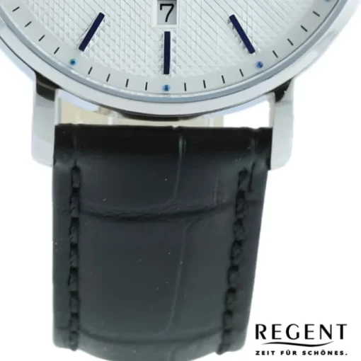 Regent Herren Armbanduhr Analog Lederarmband schwarz UR1011583