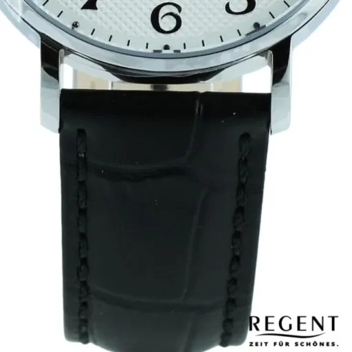 Regent Herren Armbanduhr Analog Lederarmband schwarz UR1011584