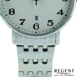 Regent Herren Armbanduhr Analog Metallarmband silber UR1011587