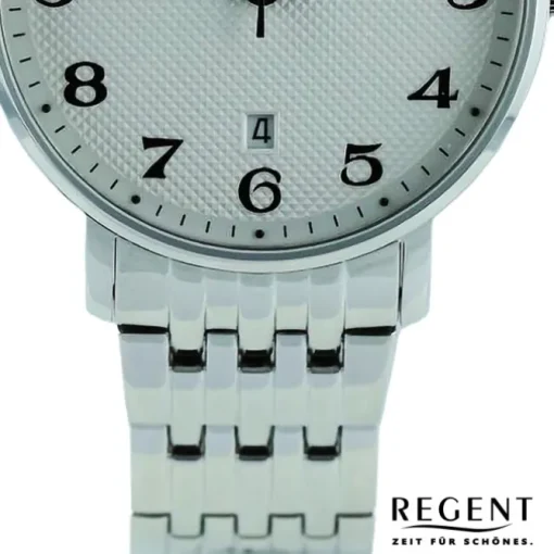 Regent Herren Armbanduhr Analog Metallarmband silber UR1011587