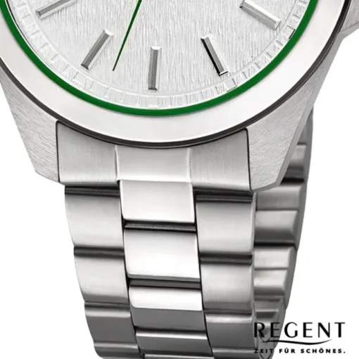 Regent Herren Armbanduhr Analog Metallarmband silber URBA814