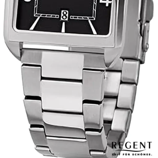Regent Herren Armbanduhr Analog Metallarmband silber URF1292