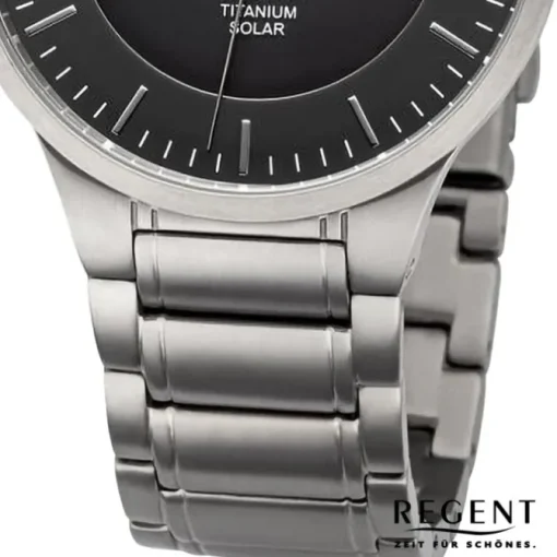 Regent Herren Armbanduhr Analog Metallarmband silber URBA709
