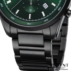 Regent Herren Armbanduhr Analog Metallarmband schwarz URBA758