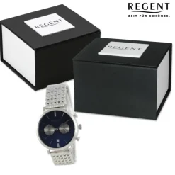 Regent Herren Armbanduhr Analog Metallarmband silber UR1150599
