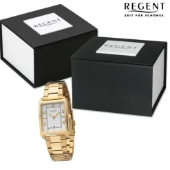 Regent Herren Armbanduhr Analog Metallarmband gold URF1291