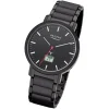 Regent Herren Funkuhr Analog-Digital FR-255 Funk-Uhr Metall schwarz URFR255