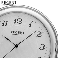 Regent Herren MechanischTaschenuhren silber verchromt URP720 URP022