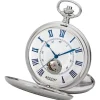 Regent Herren Taschenuhr Analog Gehäuse silber URP707