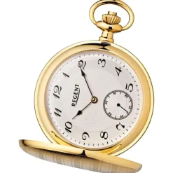 Regent Herren Taschenuhr Analog Gehäuse gold URP716