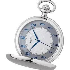 Regent Herren Taschenuhr Analog Gehäuse silber URP727