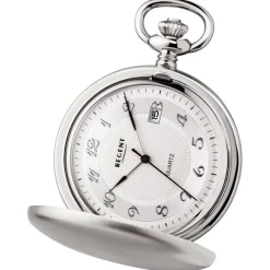 Regent Herren Taschenuhr Analog Gehäuse silber URP733