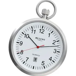 Regent Herren Taschenuhr Analog Gehäuse silber URP745