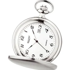 Regent Herren Taschenuhr Analog Gehäuse silber URP734
