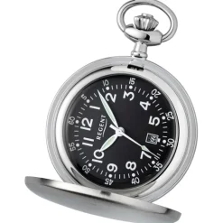 Regent Herren Taschenuhr Analog Gehäuse silber URP752