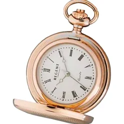 Regent Herren Taschenuhr Analog Gehäuse rosegold URP761