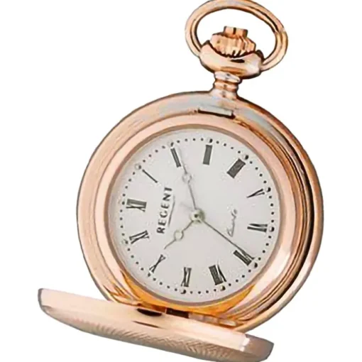 Regent Herren Taschenuhr Analog Gehäuse rosegold URP761
