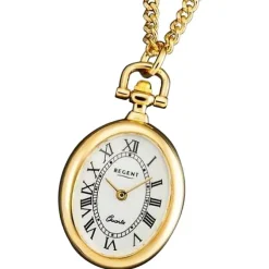 Regent Herren Taschenuhr Analog Gehäuse gold URP767