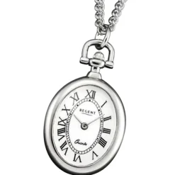 Regent Herren Taschenuhr Analog Gehäuse silber URP768