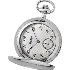 Regent Herren Taschenuhr Analog Gehäuse silber URP774