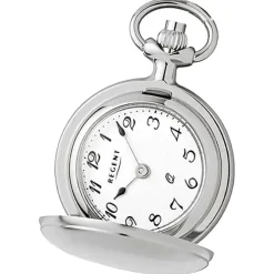 Regent Herren Taschenuhr Analog Gehäuse silber URP760