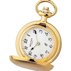 Regent Herren Taschenuhr Analog Gehäuse gold URP762