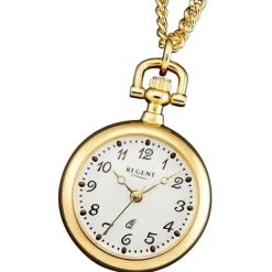 Regent Herren Taschenuhr Analog Gehäuse gold URP765