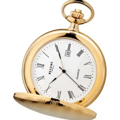 Regent Herren Taschenuhr Analog Gehäuse gold URP738